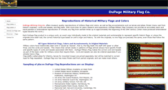 Desktop Screenshot of dupagemilitaryflag.com