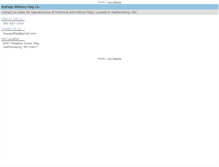 Tablet Screenshot of dupagemilitaryflag.com